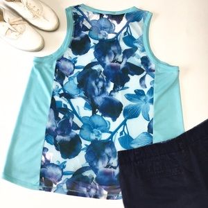 PBX Pro Athletic Tank Top, Berry Floral, sz L